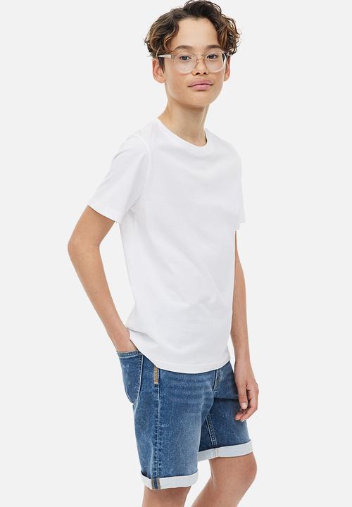 H&M - Super soft slim fit shorts - denim blue
