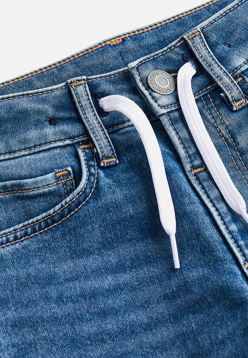 H&M - Super soft slim fit shorts - denim blue