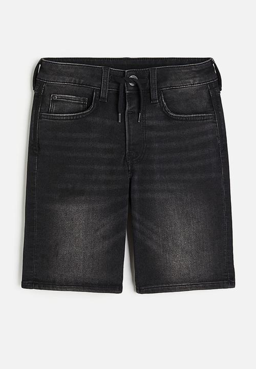 H&M - Super soft slim fit shorts - dark grey