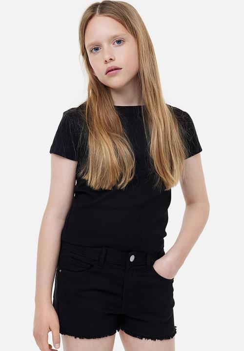 H&M - Twill shorts - black