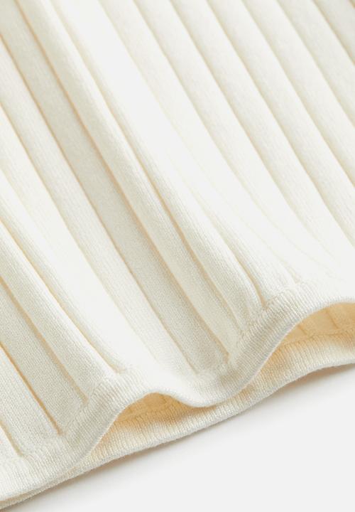 H&M - Rib-knit vest top - white