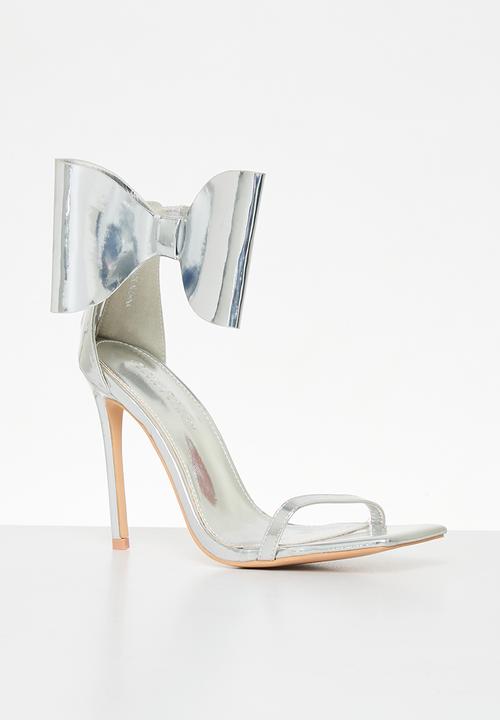 Public Desire - Ithica stiletto heel - silver mirror