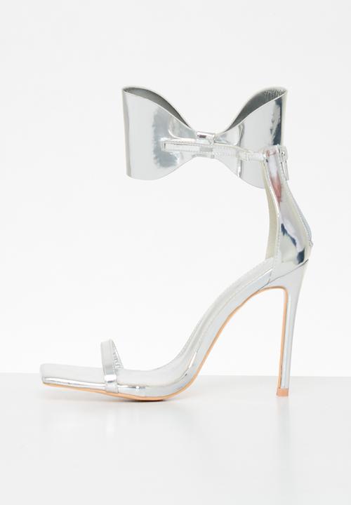 Public Desire - Ithica stiletto heel - silver mirror