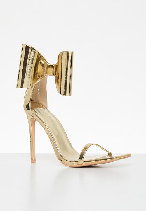 Public Desire - Ithica stiletto heel - gold mirror