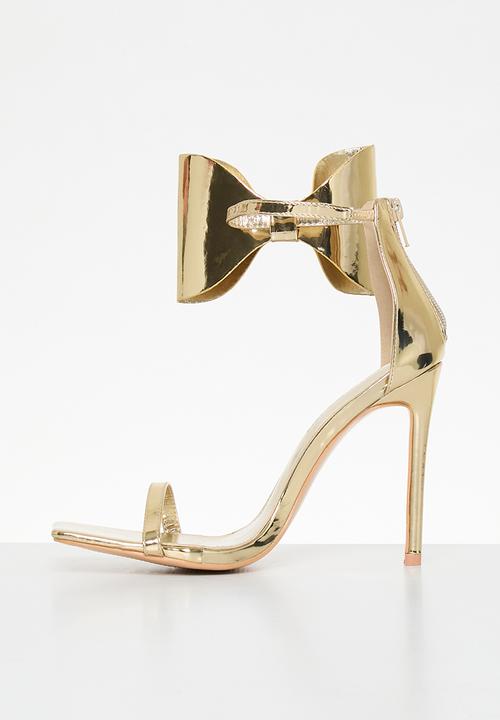 Public Desire - Ithica stiletto heel - gold mirror