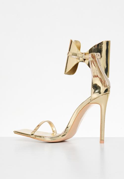 Public Desire - Ithica stiletto heel - gold mirror