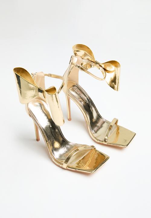 Public Desire - Ithica stiletto heel - gold mirror