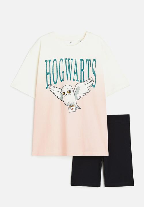 H&M - 2-piece printed set - white/harry potter