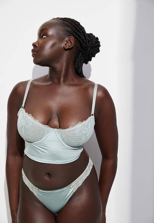 H&M - 2-pack brazilian briefs - green & grey