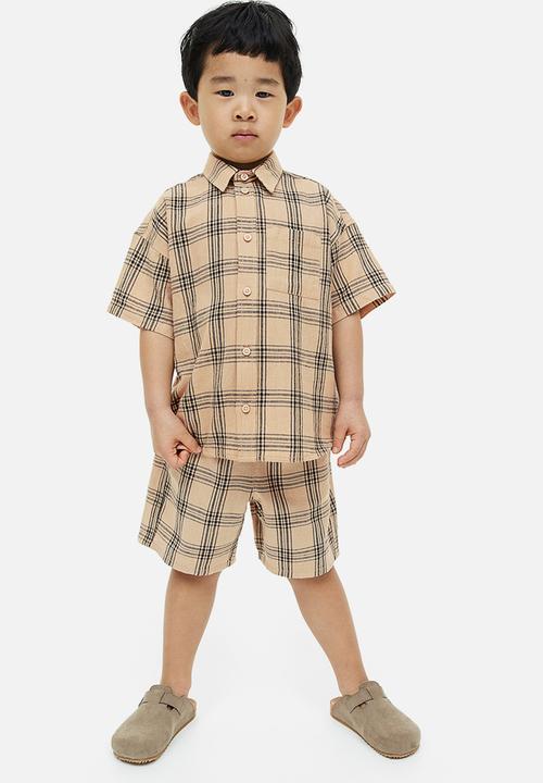 H&M - Linen-blend poplin shirt - multi