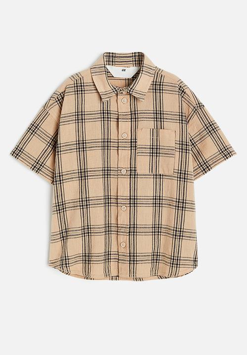 H&M - Linen-blend poplin shirt - multi