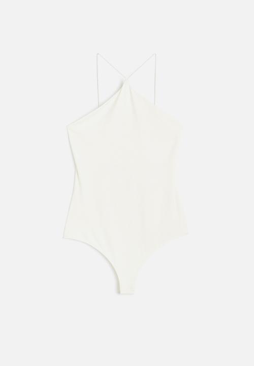 H&M - Jersey thong body - white