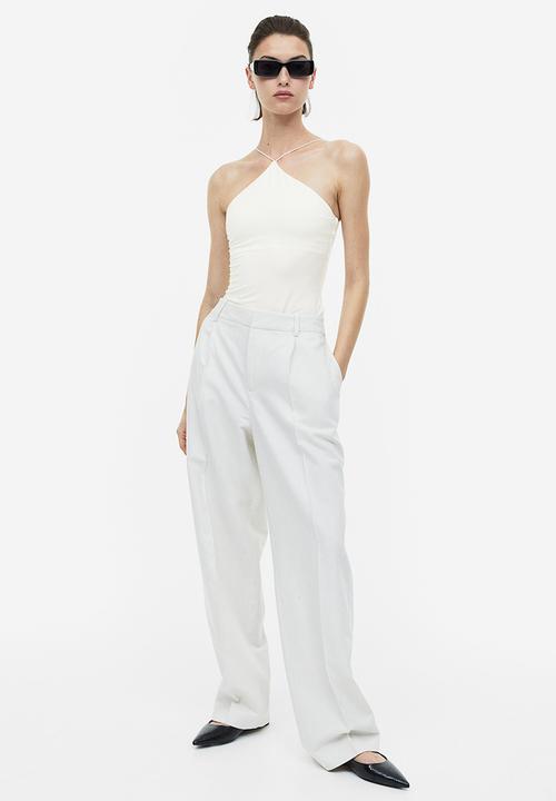 H&M - Jersey thong body - white
