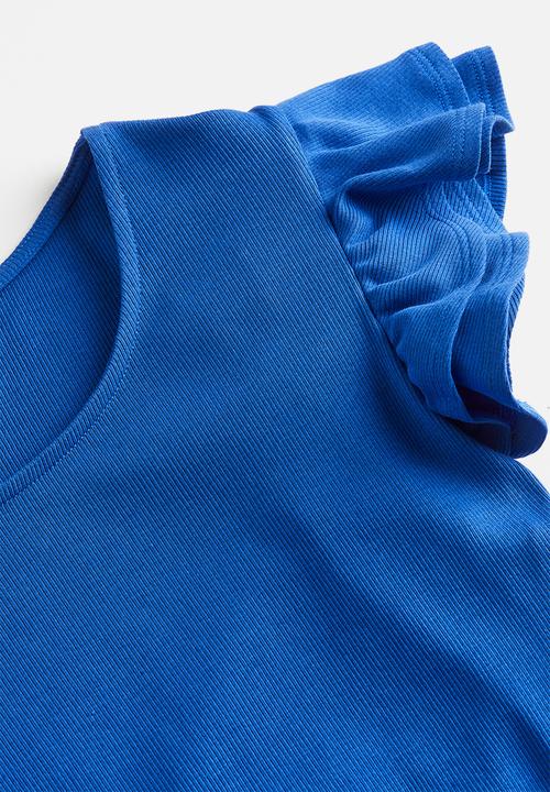 H&M - Mama flutter sleeved jersey top - bright blue
