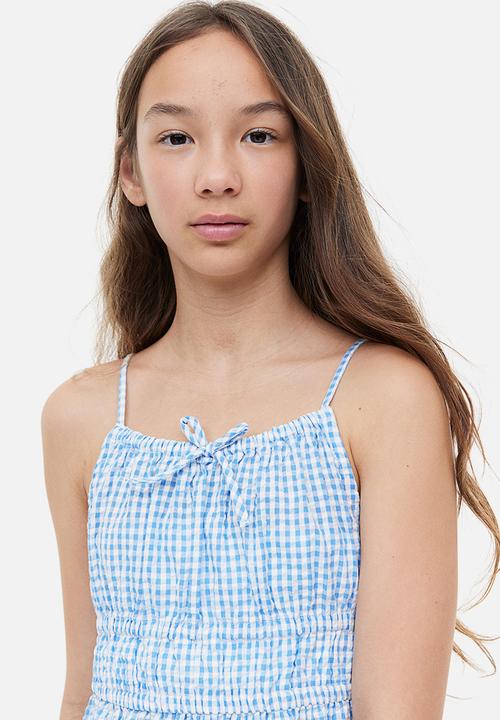 H&M - Sleeveless dress - blue/white checked