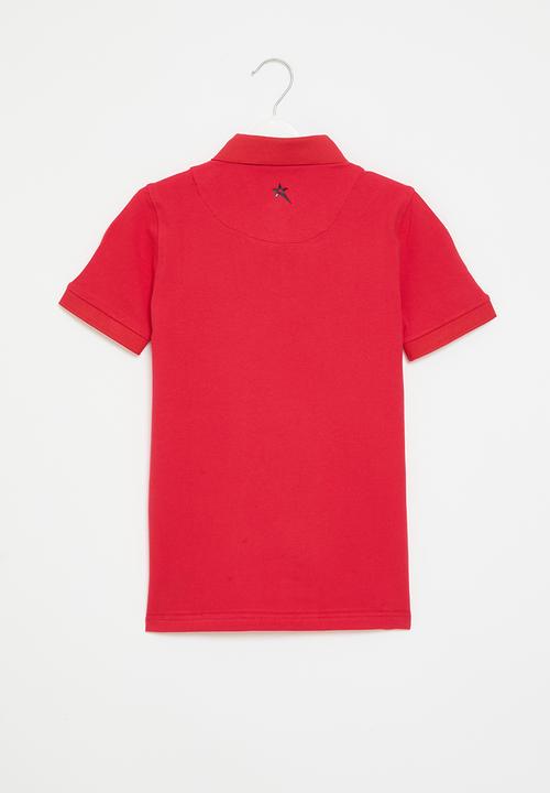 SOVIET - Boys pique golfer - red