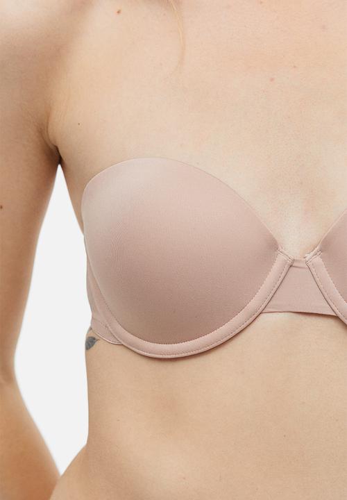 H&M - 2-Pack strapless bras - light beige & black