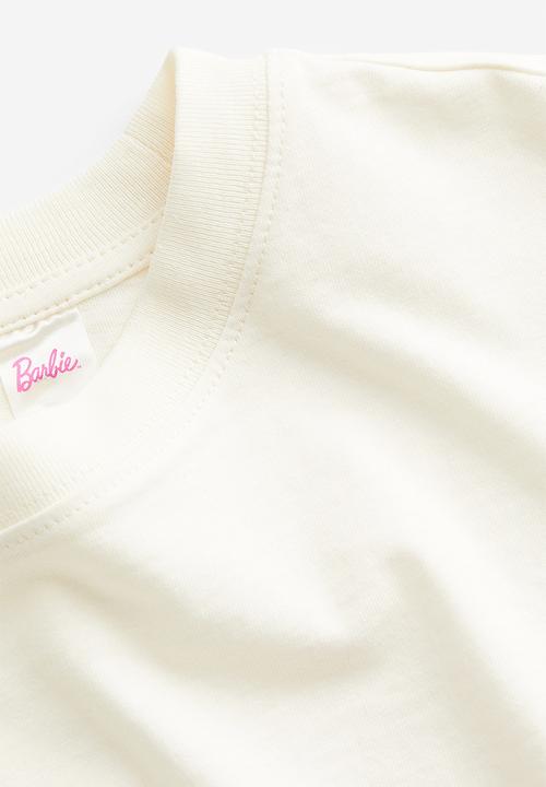 H&M - Oversized printed T-shirt - cream barbie
