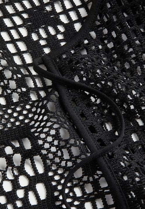 H&M - Tie-front cardigan - black