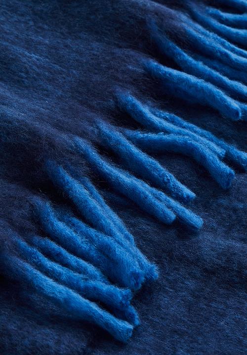 H&M - Wool-blend blanket - dark blue 
