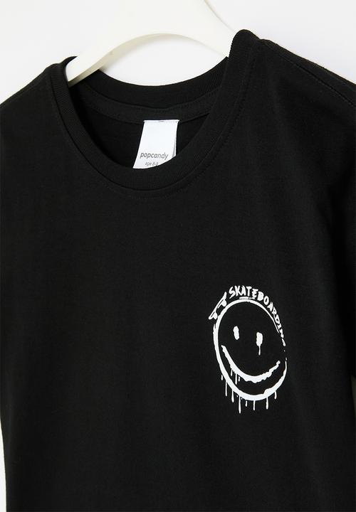 Pop Candy - Smiley face tee - black