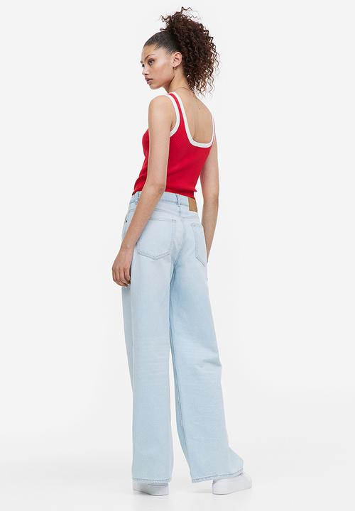 H&M - Rib-knit vest top - bright red