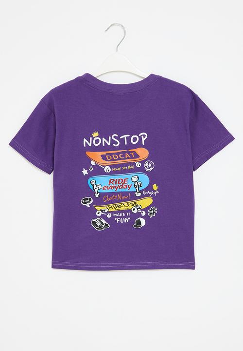 Pop Candy - Smiley tee - purple