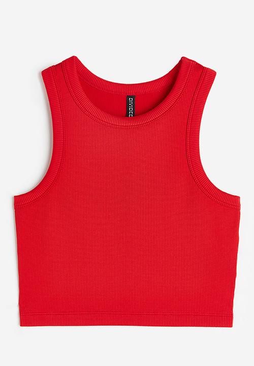 H&M - Cropped vest top - red