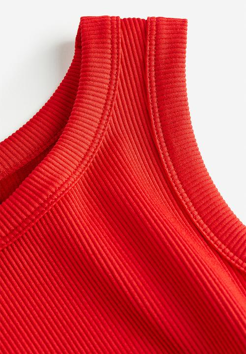 H&M - Cropped vest top - red