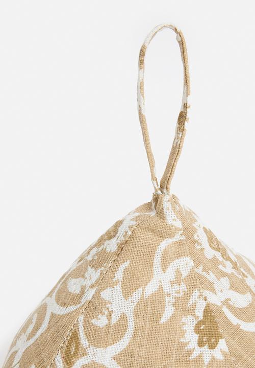 H&S - Printed doorstopper - beige
