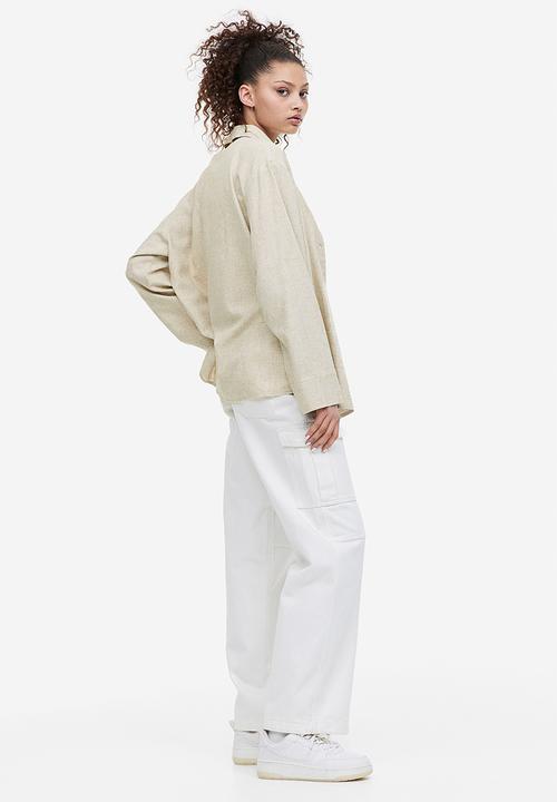 H&M - Linen-blend shirt - beige