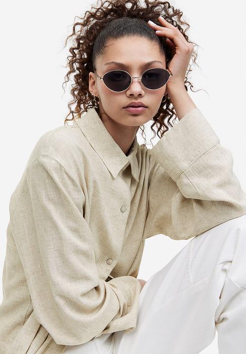 H&M - Linen-blend shirt - beige