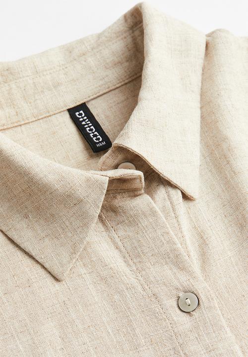 H&M - Linen-blend shirt - beige