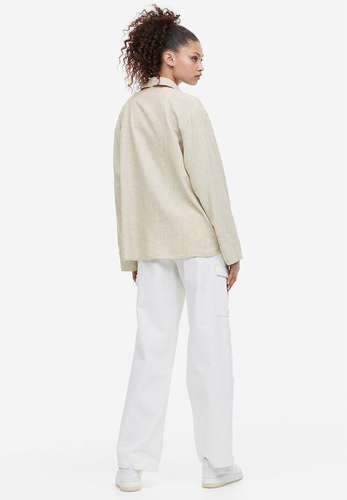 H&M - Linen-blend shirt - beige