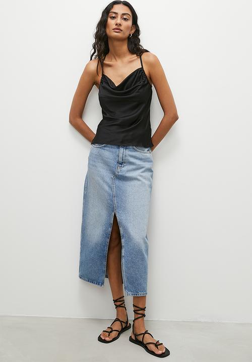 Superbalist - Cowl neck cami - black