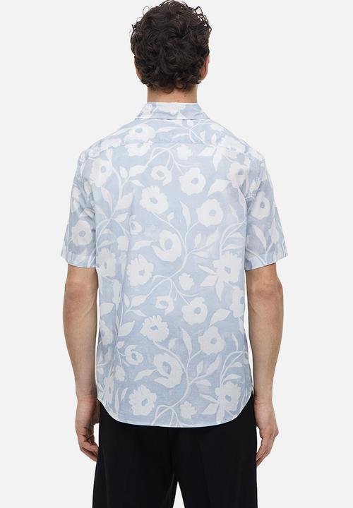 H&M - Cotton shirt regular fit - light blue 