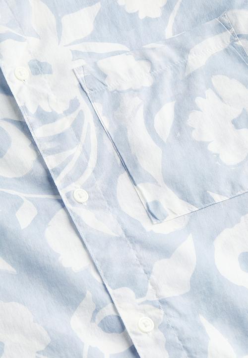 H&M - Cotton shirt regular fit - light blue 