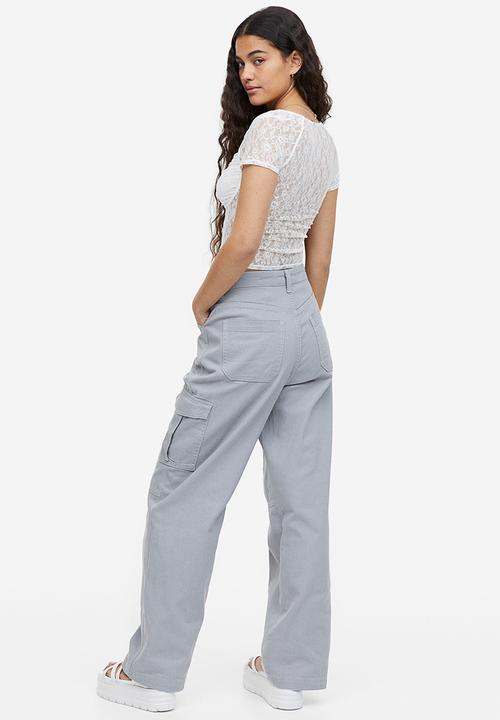 H&M - Gathered bustier top - white