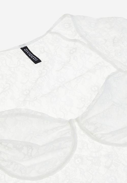 H&M - Gathered bustier top - white