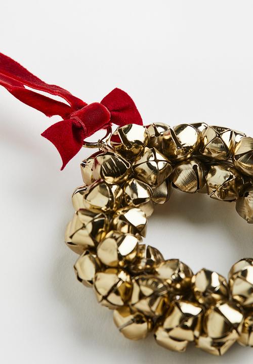 H&M - Small wreath with bells - gold coloured