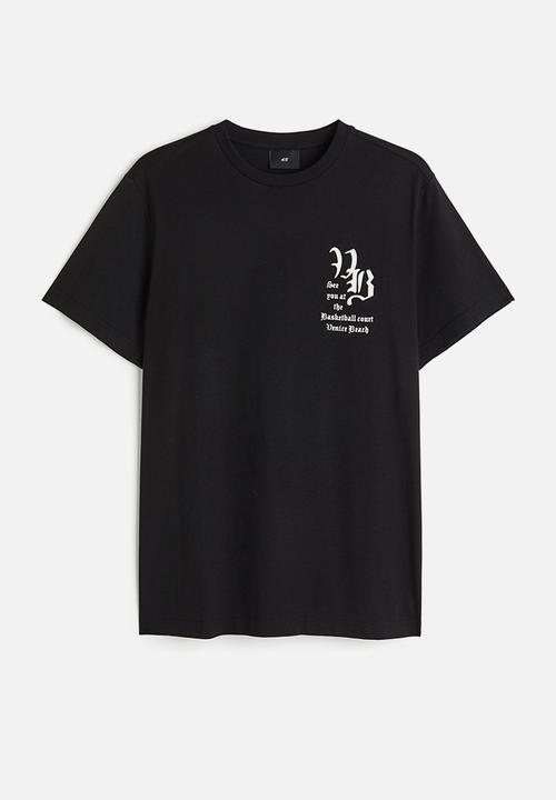 Venica Reverlace smooth Tshirt ／black Venica Reverlace smooth Tshirt / black Regular fit printed t-shirt
