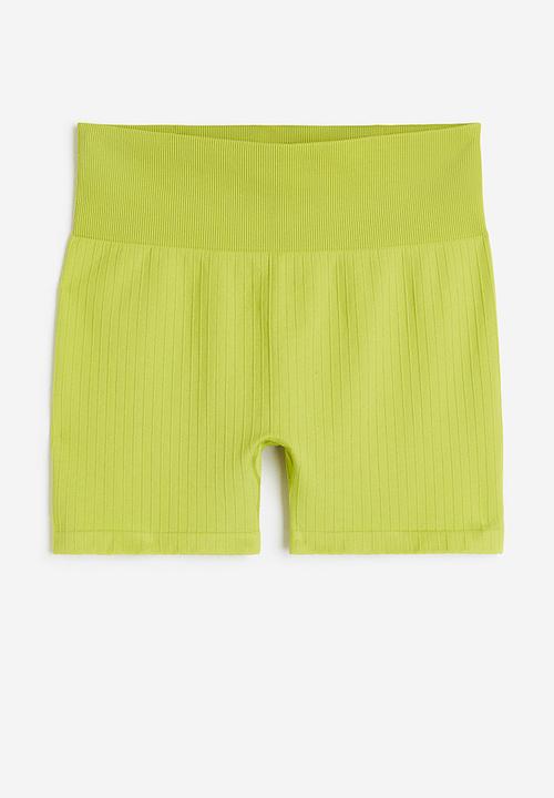 H&M - Drymove™ seamless hotpants - lime green