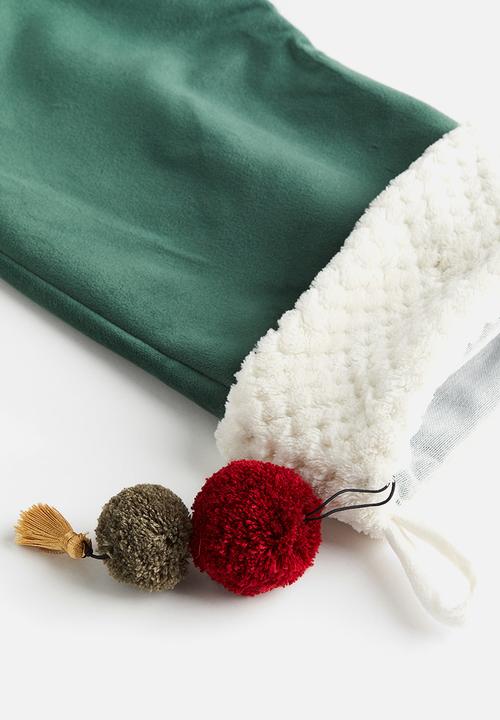 H&M - Christmas stocking - green stocking
