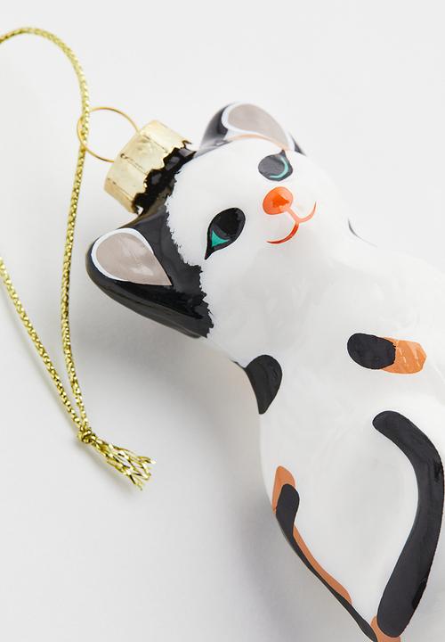 H&M - Christmas decoration - white cat