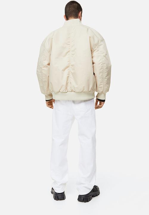 H&M - Loose fit 5-pocket twill trousers - white