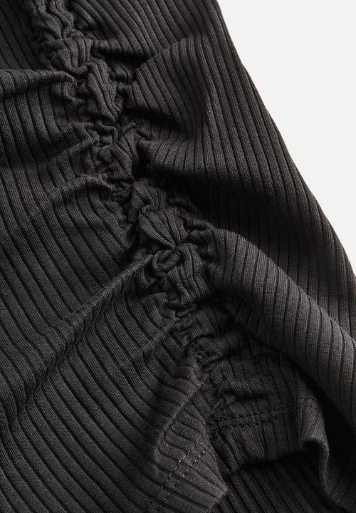 H&M - Gathered dress - black