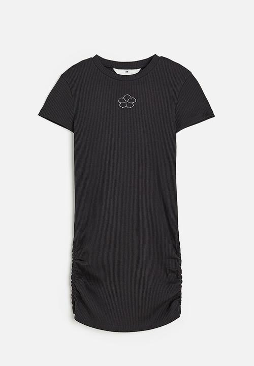 H&M - Gathered dress - black