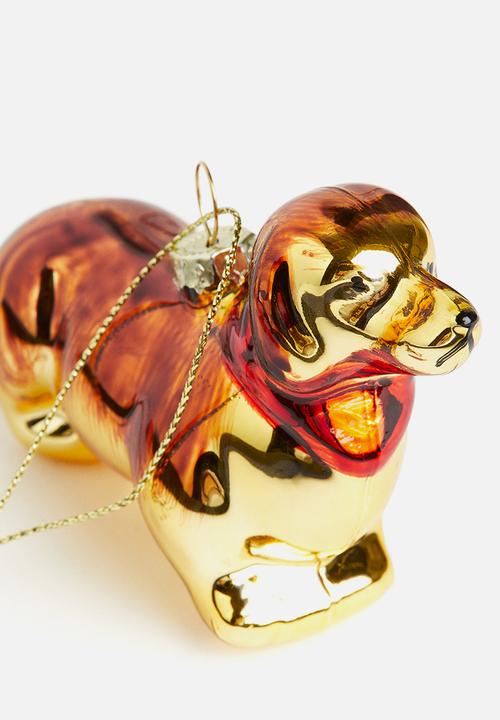 H&M - Christmas decoration - gold-coloured dog