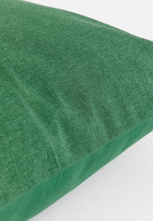 H&M - Text-motif cushion cover - green christmas