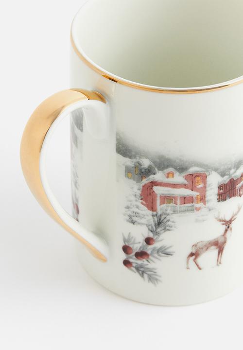 H&M - Porcelain mug - white christmas